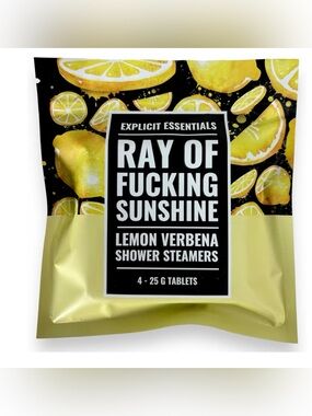 Funny Explicit Shower Steamers - Ray of F Sunshine (4 in each package) NWT